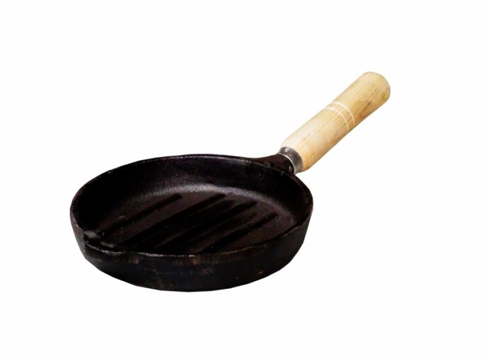 Provoletera rayada con mango de madera